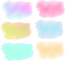 Watercolor background with splashes