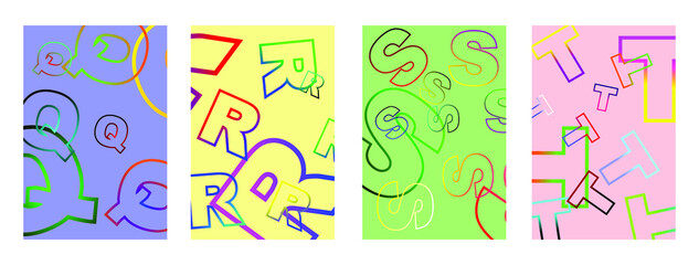 Minimal cover design. colorful halftones. Modern background template design for web. vector illustration