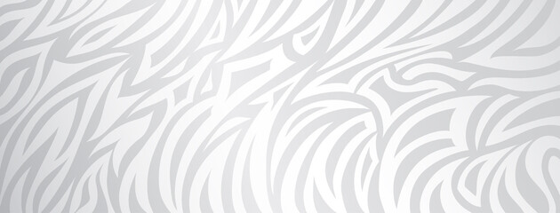 Abstract background with striped zebra skin in white and gray colors © Olga Moonlight