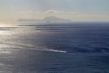 Amazing views of Naples, the Gulf of Naples and Capri in the background on a sunny day! Floating...