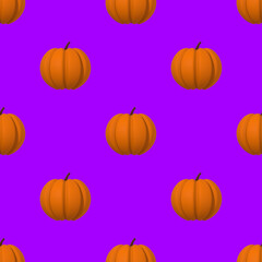 drawing of pumpkin images on a purple background. template for overlaying on the surface. Hellowing symbol. 3d rendering. 3d imag