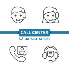 Call Center - Customer Support - Customer Service Icons