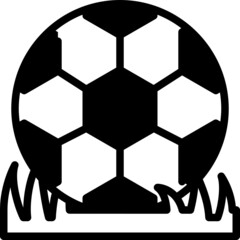football solid line icon