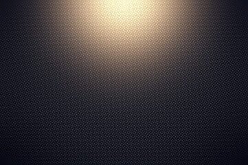 Exquisite ornamental black background illuminated diffused light from top. Elegant dark material template for man style design.