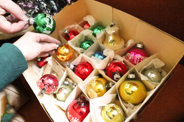 New Year's toys, preparing for the new year.