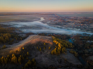 sunrise in the mountains