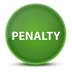 Penalty luxurious glossy green round button abstract