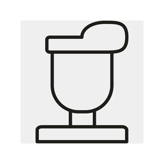 Avatar icon. Face. Male gender. Place for a photo. Used in questionnaires, social networks, websites, applications.