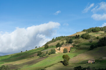 Bluish landscape in Tabio Cundinamarca