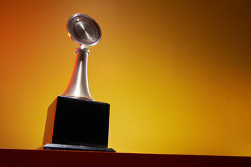 close up low angle view trophy
