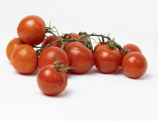 Tomato's on white background