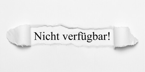 Nicht verfügbar! 