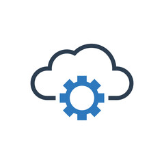 Cloud Database Maintenance And Setting Icon