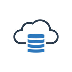Cloud Data Center Icon