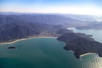 Ubatuba praia do litoral tropical