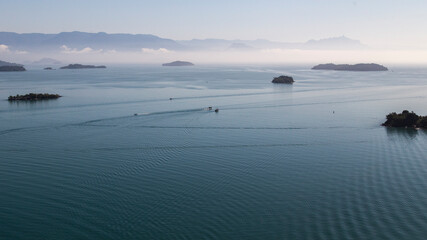 Ilha tropical litoral Do Rio de janeiro