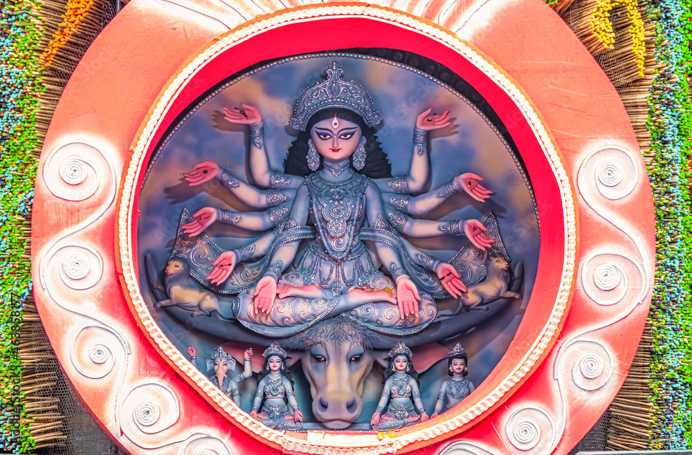 Sticker The Supreme shakti, Maa Durga is worshiped