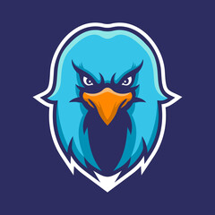 Eagle head mascot logo vector
