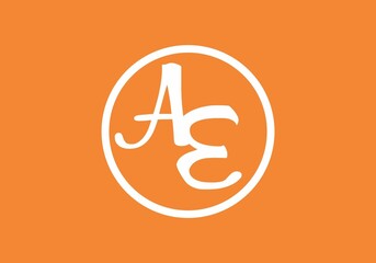 Unique shape of AE initial letter