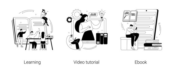 Education and training abstract concept vector illustrations. © Visual Generation