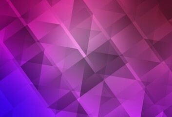 Obraz premium Light Purple, Pink vector triangle mosaic texture.