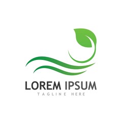 Fototapeta premium leaf logo and vector images