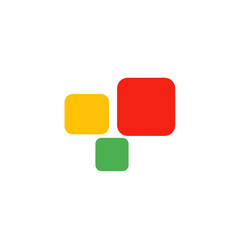 colorful rectangle logo design