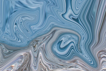 Sea colors in marble abstract background texture. Pattern with blue, light and turquoise colors to use for design