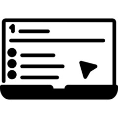 online test solid line icon