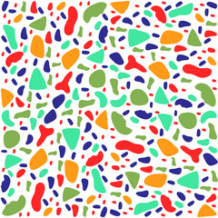 Terrazzo abstract colorful seamless pattern background