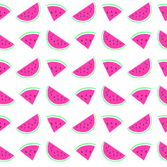 Watermelon seamless pattern background design