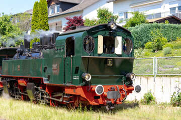 Fototapeta premium Dampflokbetrieb auf der Brohltalbahn