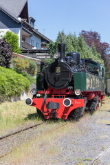 Obraz premium Dampflokbetrieb auf der Brohltalbahn