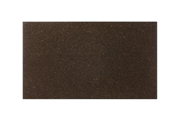 New empty cork board on white background