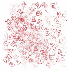 texture typo pattern with numbers