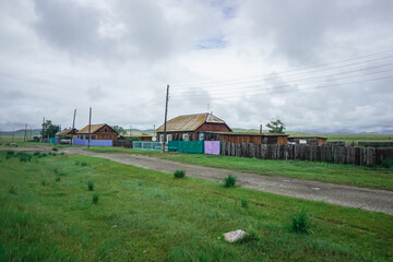 Village landscapes in Khakassia, Russia