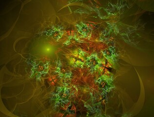 Imaginatory fractal abstract background Image