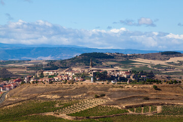 Paisaje de Briones en La Rioja, España