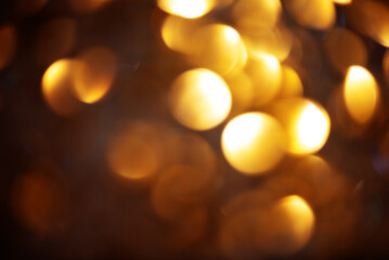 Light brown defocus. Glitter in defocus, new year and christmas.