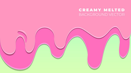 Creamy melted background vector