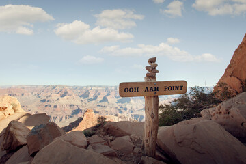 Panoramic view of nice Grand Canyon State park , USA