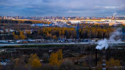New buildings in Moscow.A new house.