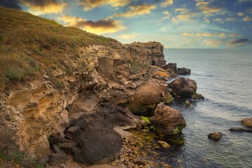 Fototapeta premium Beautiful island mountains in a beautiful summer day