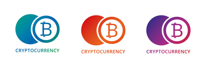 Obraz premium logo illustration for a cryptocurrency exchange or a team of traders