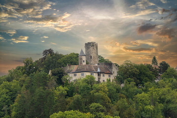 The medieval Castle Krautheim, Hohenlohe, Baden-Württemberg, Germany © Marc Stephan