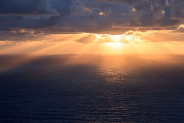 Griechenland, Ioniosche Inseln, Kefalonia: Sonnenuntergang