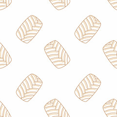 Baking pattern. A set of pastries from a bakery or pastry shop. Bakery or cafe concept. Vector illustration.