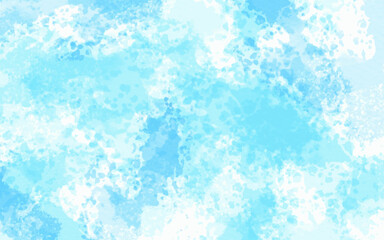 Grunge blue aquarelle painted paper textured canvas for vintage design, invitation card, template. Watercolor designed grunge paper texture vector background. 