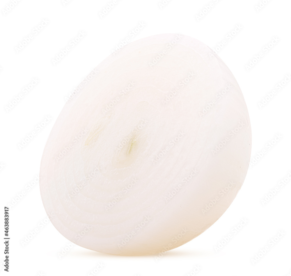 Poster white onion cut in half