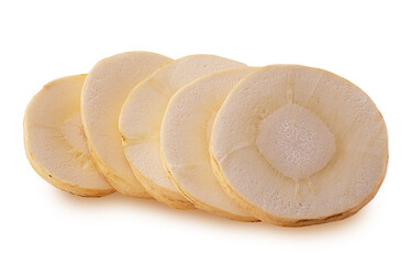 Parsnip root many ring slice